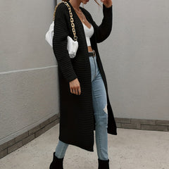  Open Front Long Sleeve Cardigan