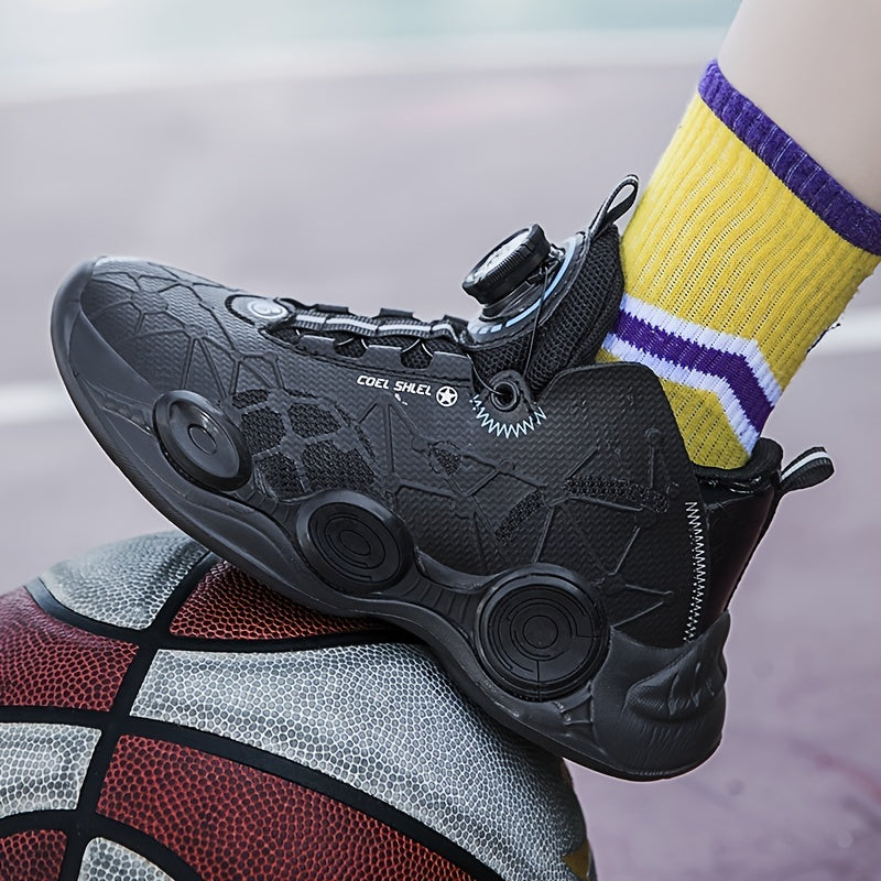 Boys' High Top Basketball Shoes Lightweight & Breathable