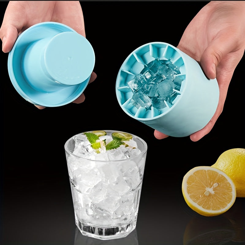 2pcs Cylinder Ice Tray Silicone Ice Cube Mold Ice Cup