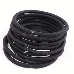 50pcs Solid Minimalist Scrunchie Elastic Hair Tie Non Slip Ponytail Holder