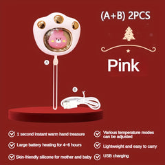 Portable 1200mAh Hand Warmer & Night Light