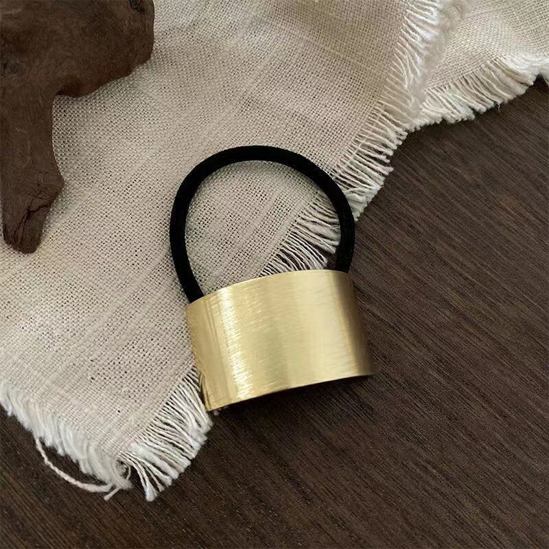 Golden Hair Tie Adult Hair Accessories Ponytail Elastic Band