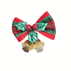 Christmas Tree Bowknot Bell Decoration - Gift Accessory Ornament