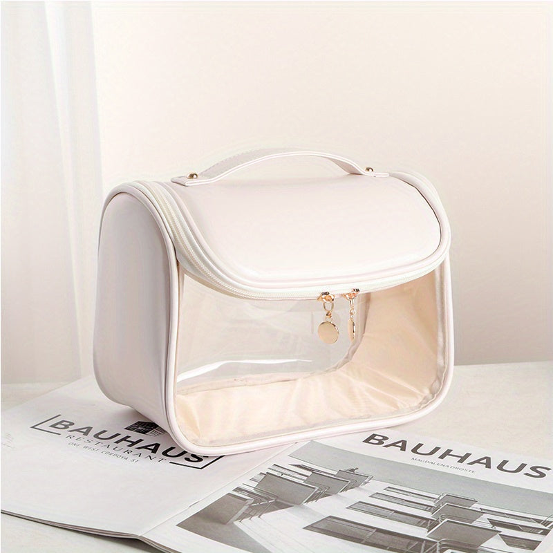 Transparent Cosmetic Bag Portable Toiletry Wash Handbag