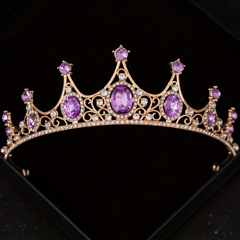 Rhinestone Crystal Crown Wedding Hair Accessory