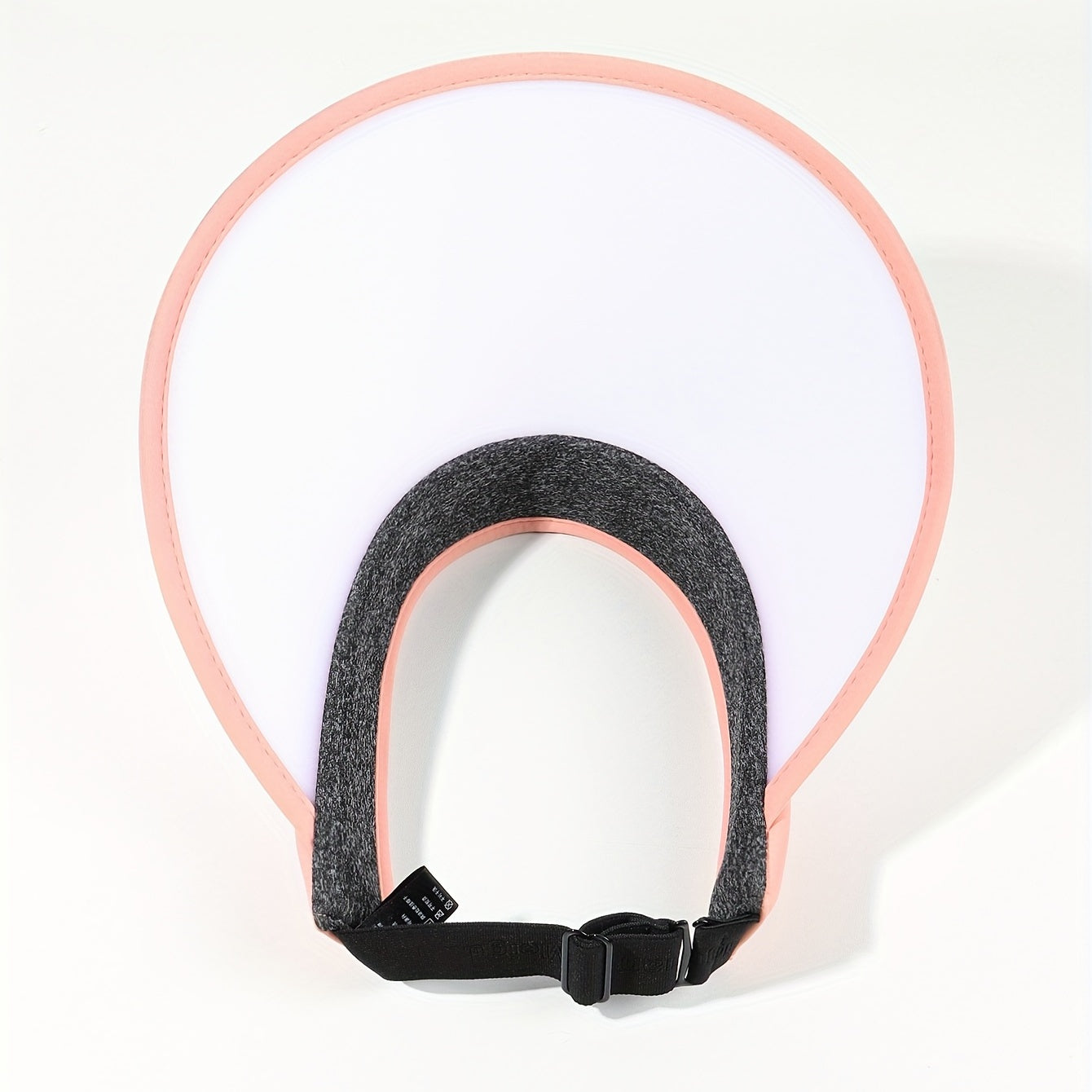 Pink Photochromic Visor Hat Wide Brim Foldable PVC Sun Hat UV Protection