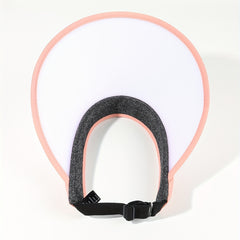 Pink Photochromic Visor Hat Wide Brim Foldable PVC Sun Hat UV Protection