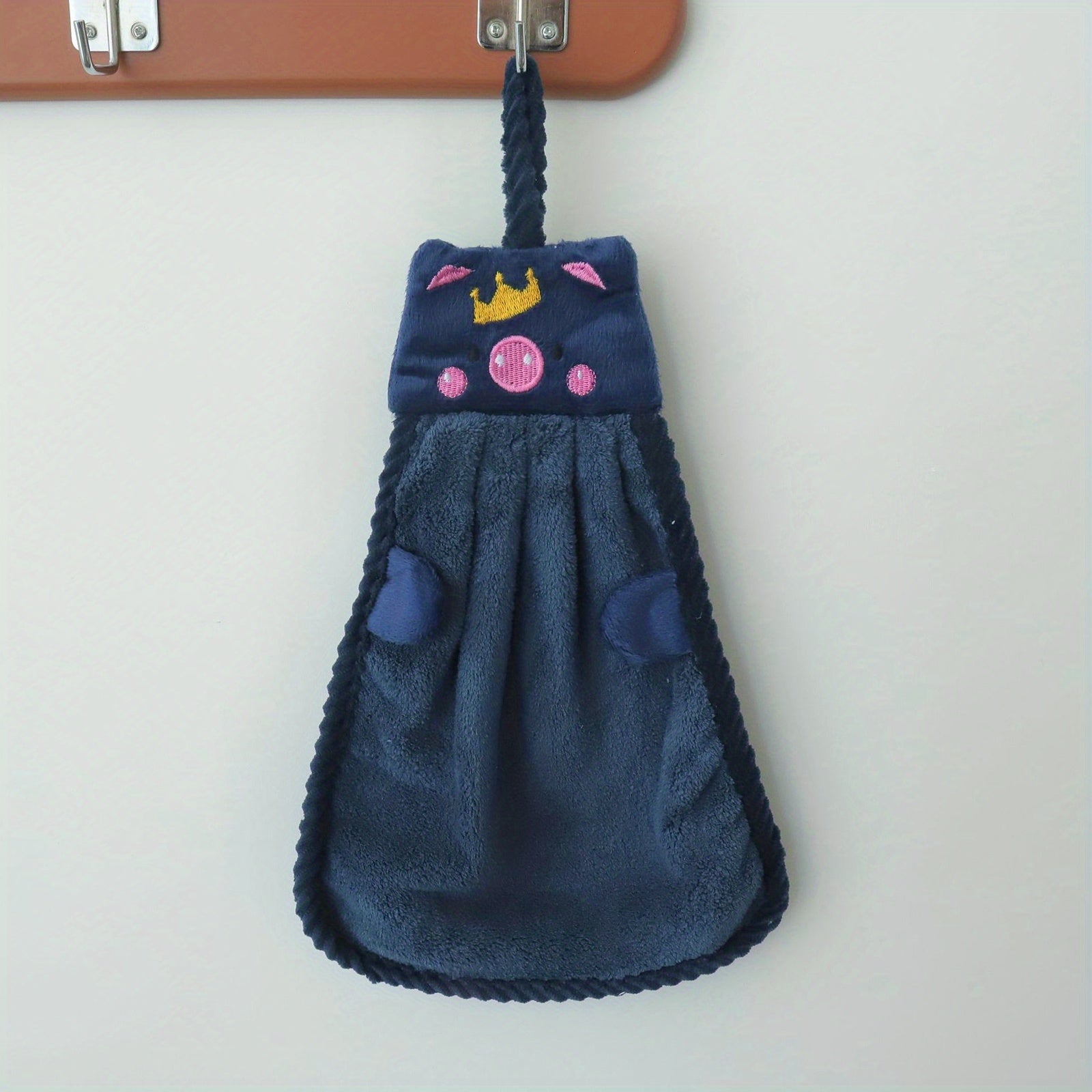 Cartoon Piggy Hand Towel Absorbent Quick Dry Bathroom Bedroom