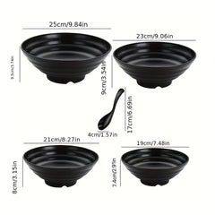 2pcs Bowl Set Dishwasher & Microwave Safe Pho Thai Miso Udon Bowl Set