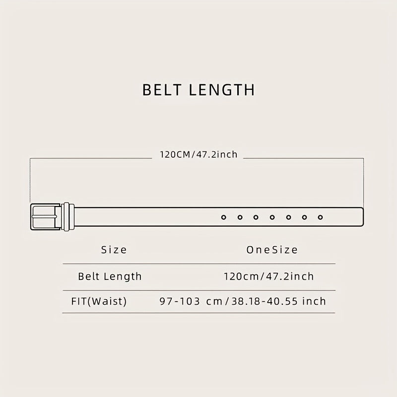 Men's Casual Skull Buckle PU Leather Belt Vintage Western Style Dress Belt