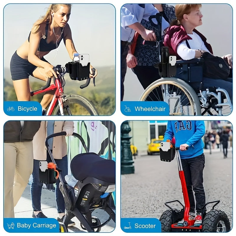 Universal Stroller Cup Holder with Phone Holder