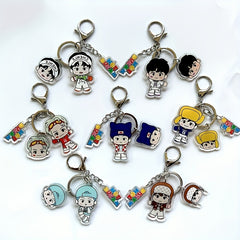 Cartoon Keychain Doll Acrylic Keyring Purse Bag Backpack Car Key Charm Accessory