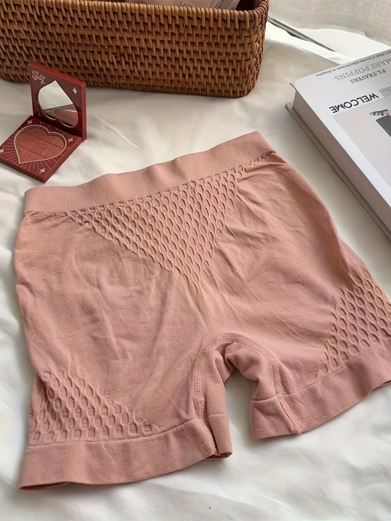 3pcs Seamless Boyshort Panties Comfortable & Breathable Stretchy Intimates