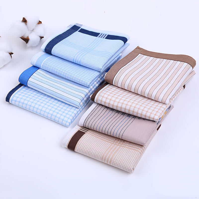 12 Pack Lightweight Summer Handkerchiefs Soft Absorbent Portable Wipes
