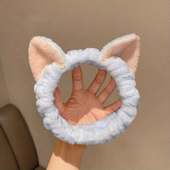 Cat Ear Hair Band Ladies Hair Band Plush Face Hair Accessories