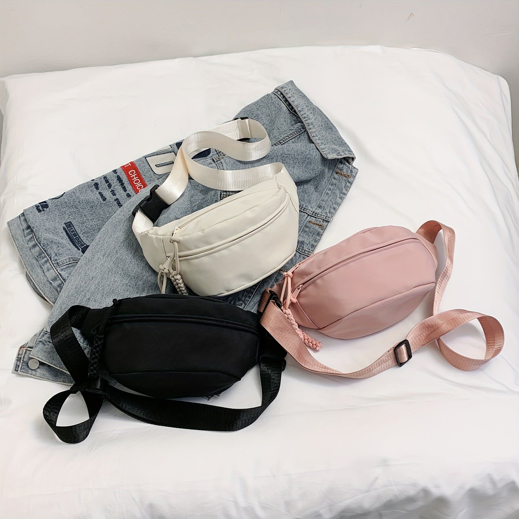 Streetwear Casual Chest Bag Nylon Foldable Fanny Pack