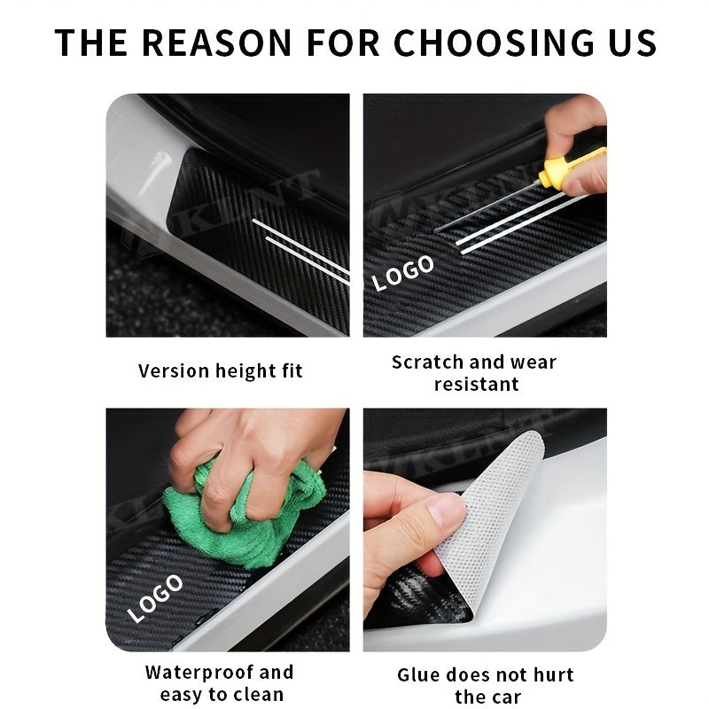 Car Threshold Strip Anti Stepping Protective Strip Trunk Anti Scraping