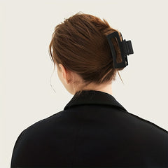 Matte Rectangle Geometric Hair Claw Clip Non Slip Strong Grip Hair Jaw Clip
