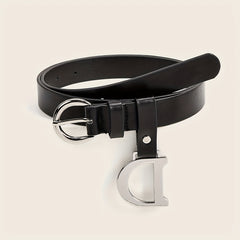 Casual PU Leather Waistband Unisex Jeans Pants Belts For Women Men
