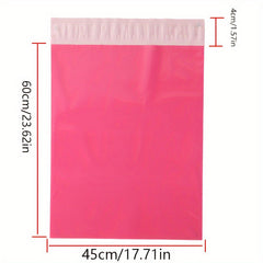 100pcs Rose Pink Express Bag Waterproof Clothing Packaging Bag