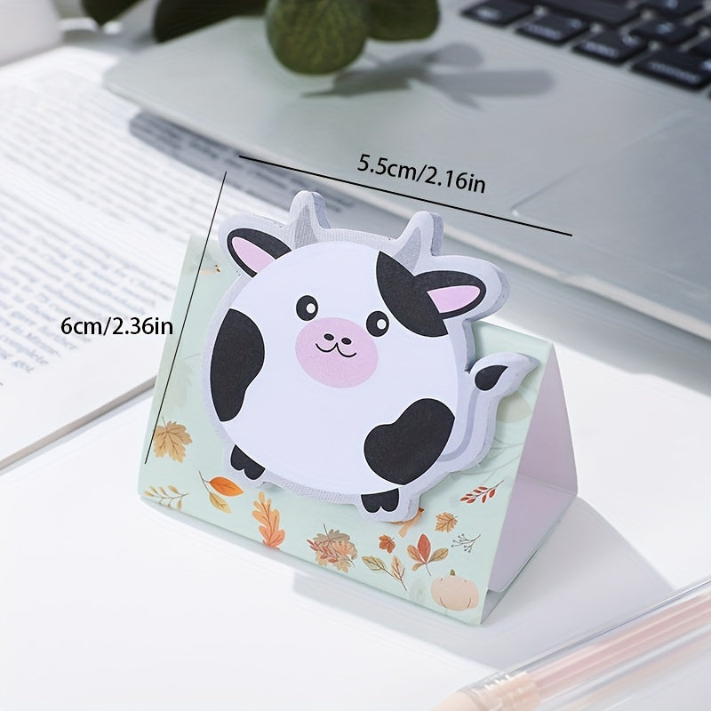 2pcs Cat Shaped Sticky Notes - Fun Cat Style Message Book
