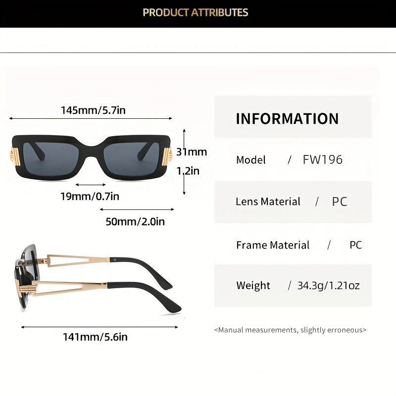 Jelly Frame Hollow Metal Temple Gradient Glasses UV400