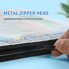100pcs Mesh File Bag File Storage Bag File Holder Office Supplies