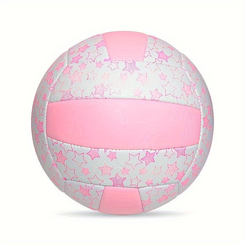 Star Pattern Volleyball Soft Size 5 for Indoor Outdoor Beach Training