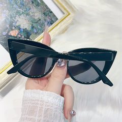 Sparkling Rhinestone Cat Eye Sunglasses UV400