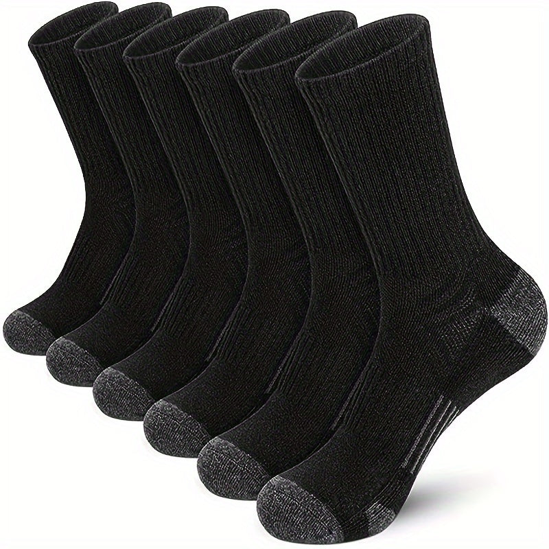 5 Pairs Cotton Basketball Sports Crew Socks US7 10 5