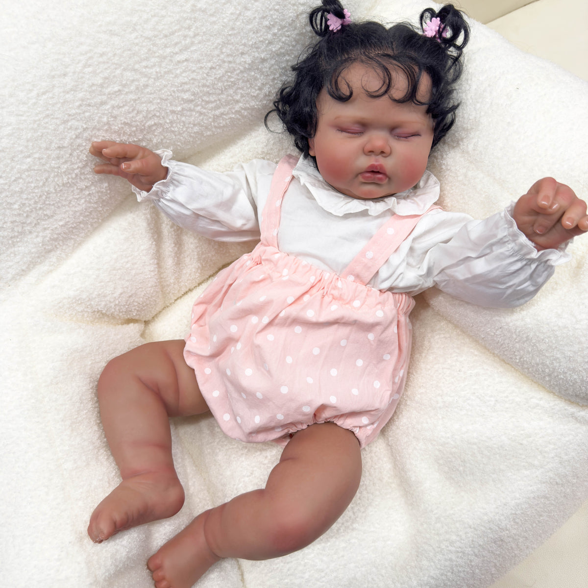 Cuddly 60 Reborn Youngsters Girl Doll with Soft Cloth Body & Lifelike Features