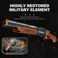 Reobrix 1006pcs Dual Barrel Shotgun Building Set