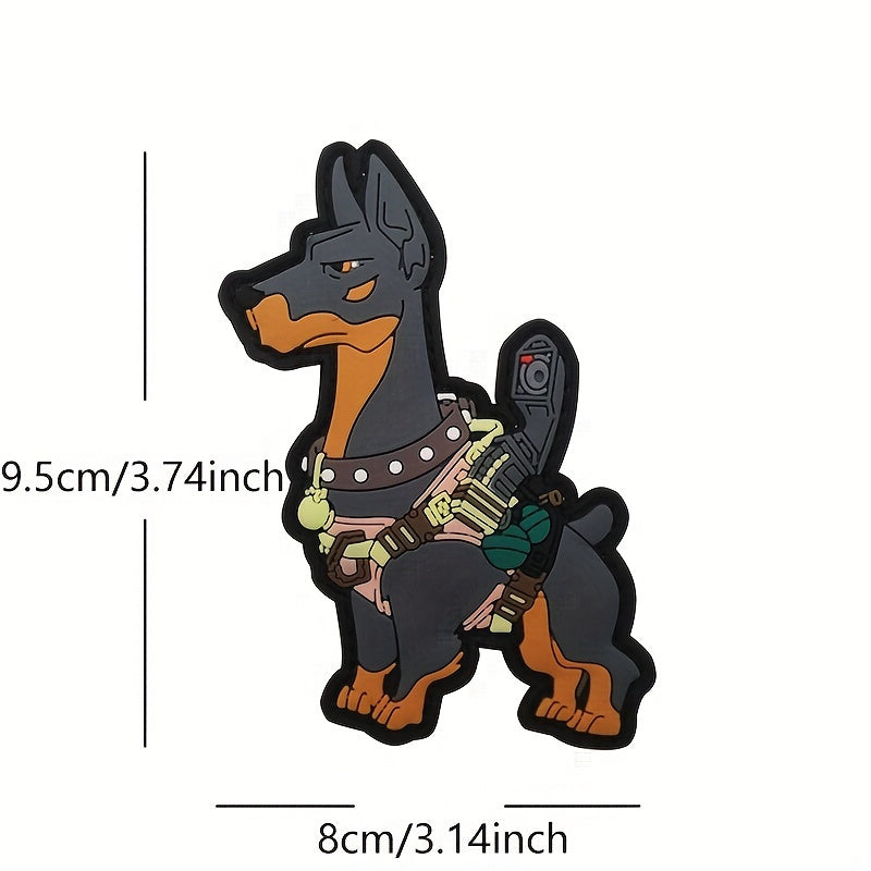 Soldier Dog Embroidered Badge PVC Patch Applique Patch For Bag Jacket Hat