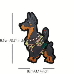 Soldier Dog Embroidered Badge PVC Patch Applique Patch For Bag Jacket Hat