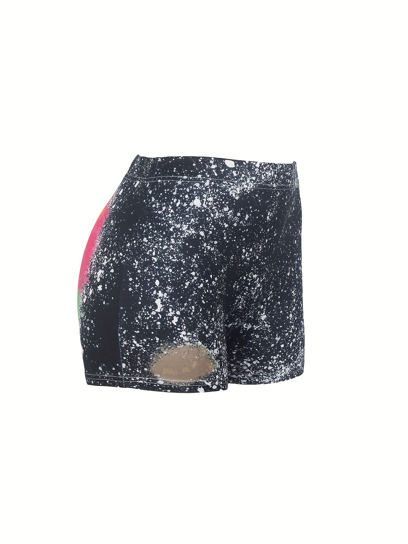 Autism Mom Print Skinny Shorts for Women