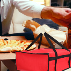 Large Insulated Cooler Bag for Pizza Waterproof Non Woven Fabric Tote