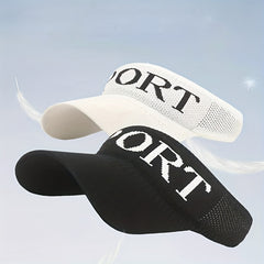 Unisex Sports Sun Visor Hat Knitted Mesh Lightweight Sun Hat