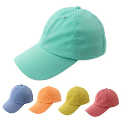 Solid Baseball Cap Lightweight Summer Outdoor Dad Hat