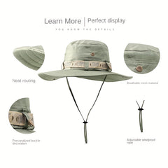 Water Proof Wide Brim Sun Visor Cap UV Protection