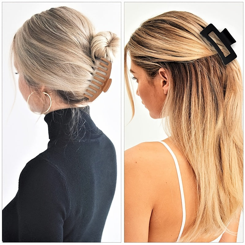 Matte Oversize Hair Claw Clips Non Slip Hair Jaw Clip For Thick Hair