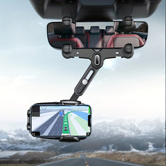 Upgraded Car Cell Phone Holder Rearview Mirror Adjustable