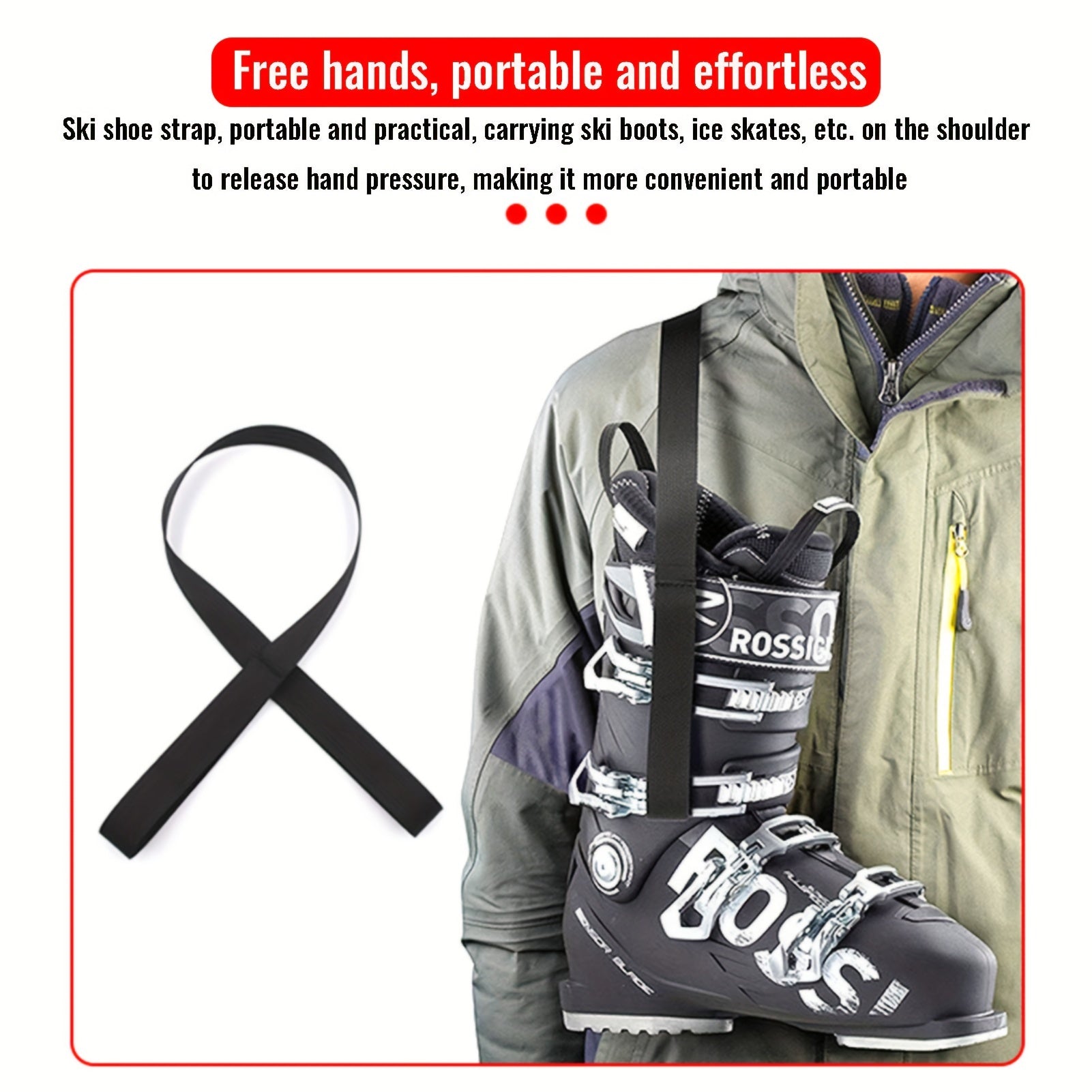 Ski Boots Shoulder Sling Strap Winter Sports Accessory