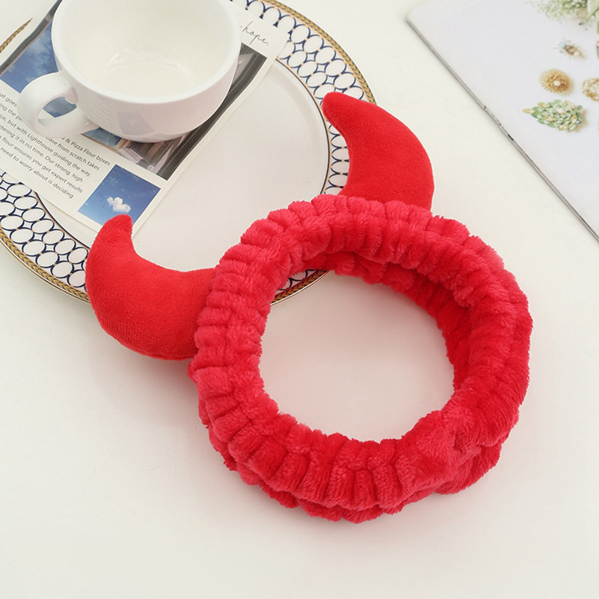 Coral Fleece Spa Headband for Women Makeup Skincare 1pc