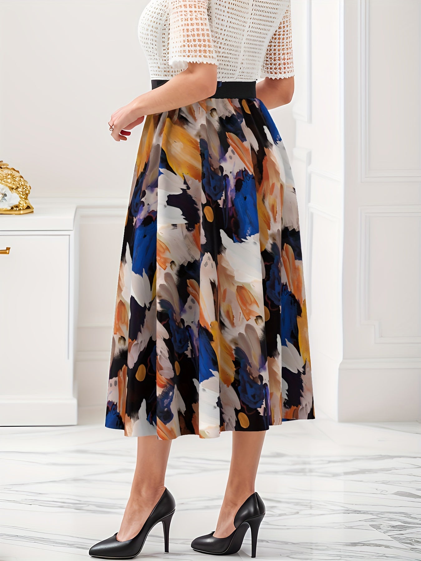  High Rise Maxi Skirt