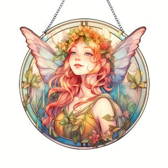 Acrylic Alien Fairy Girl Window Wall Decoration