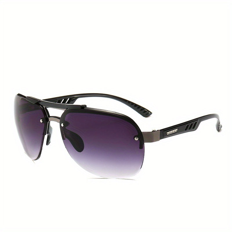Polarized Semi Rimless Driving Sunglasses UV400