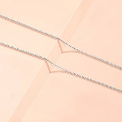 925 Sterling Silver Necklace Women's Clavicle Chain Variety Of Chain Types
