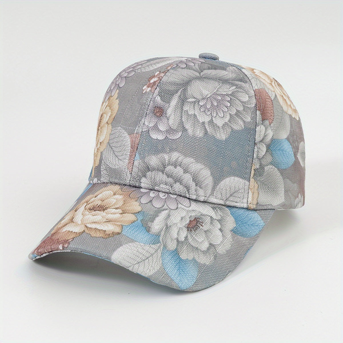 Flower Print Baseball Cap Lightweight UV Protection Sun Hat