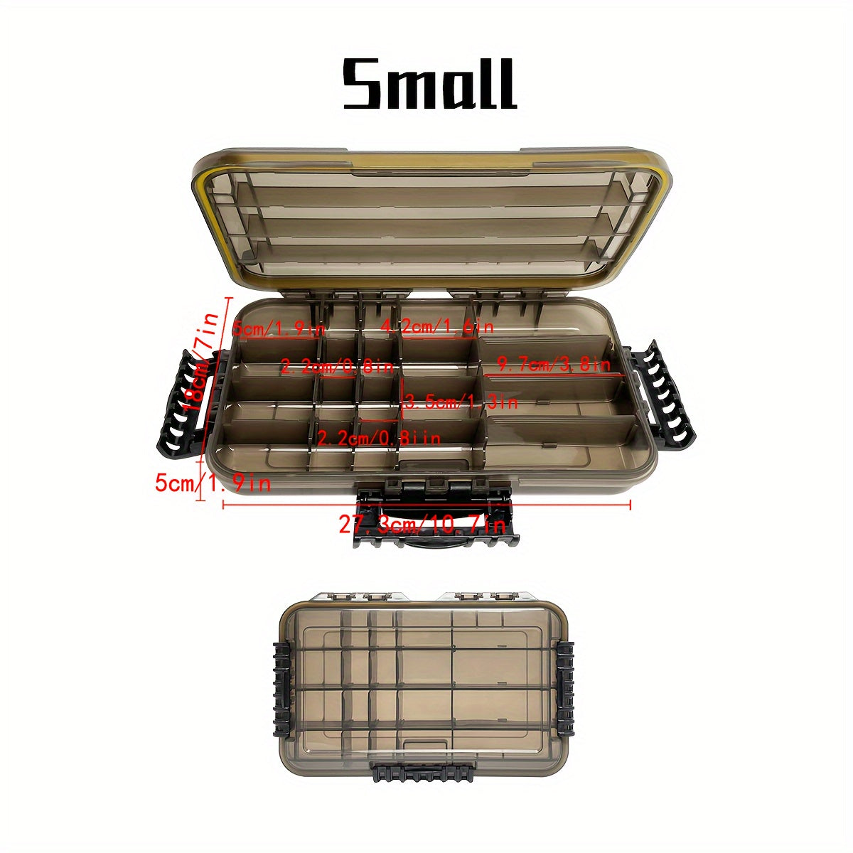 1pc Grid Storage Box Parts Tool Box Plastic Screw Electronic Accessories