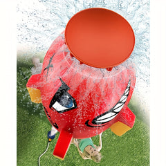 Sprinkler Water Spray Rocket Toy for Outdoor Summer Fun